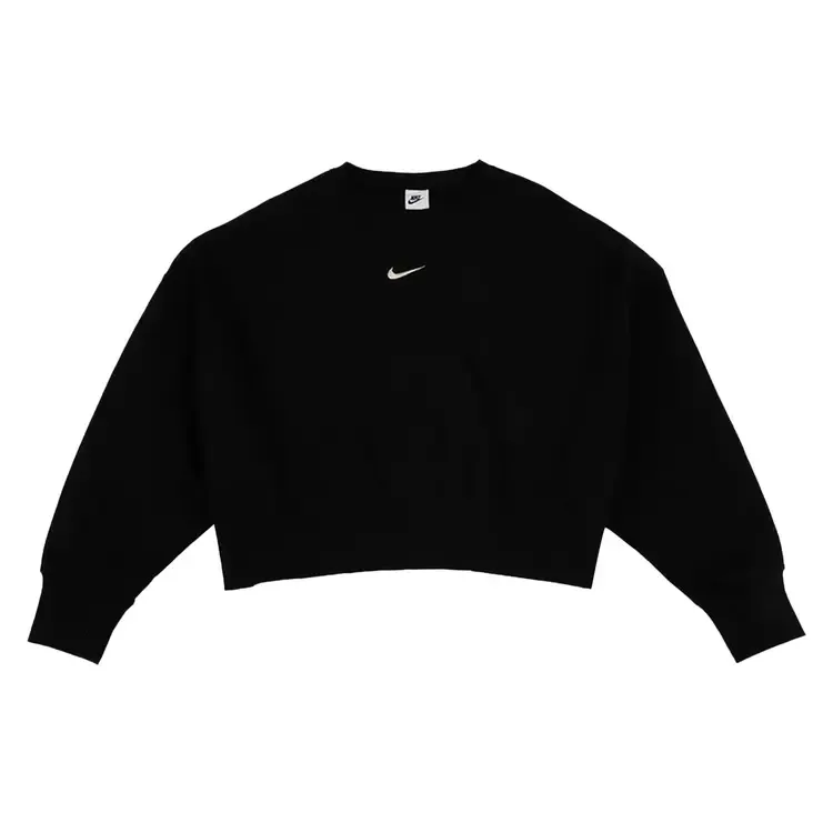 Толстовка Nike NSW Phoenix Fleece Oversized Crewneck 'Black/Sail'