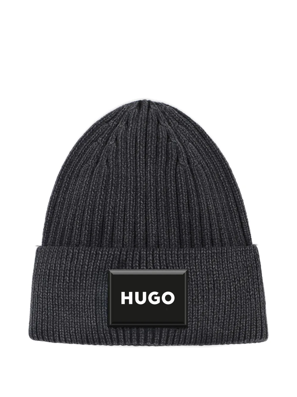 

Шапка бини с нашивкой-логотипом HUGO KIDS, черный