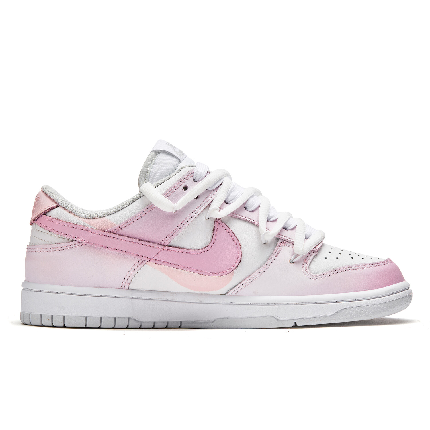 

Кроссовки Nike Dunk Skateboarding Shoes Unisex Low-top Pink/white, розовый