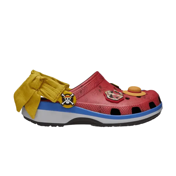 Детские классические сабо One Piece x Crocs «Луффи», красный