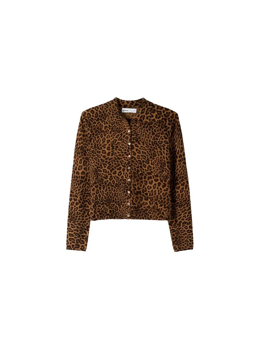 

Толстовка с капюшоном на молнии Bershka, цвет Brown/Pueblo