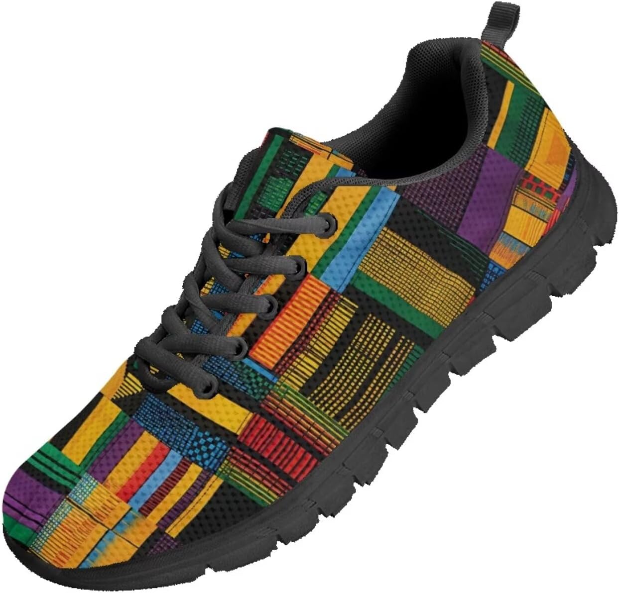 

Мужские кроссовки Funnydude Funny Print для ходьбы, классические шнуровки, дышащие сетчатые кроссовки для бега, African