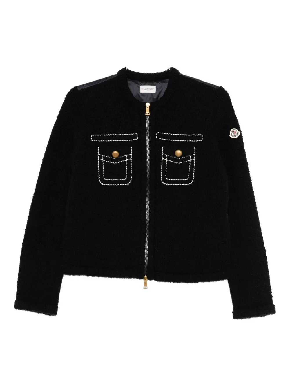 

Стеганый кардиган со вставками MONCLER, синий