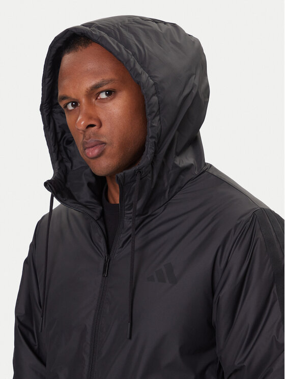 Зимняя куртка regular fit Essentials Climawarm 3-Stripes KB8149 Adidas, черный — фото 4