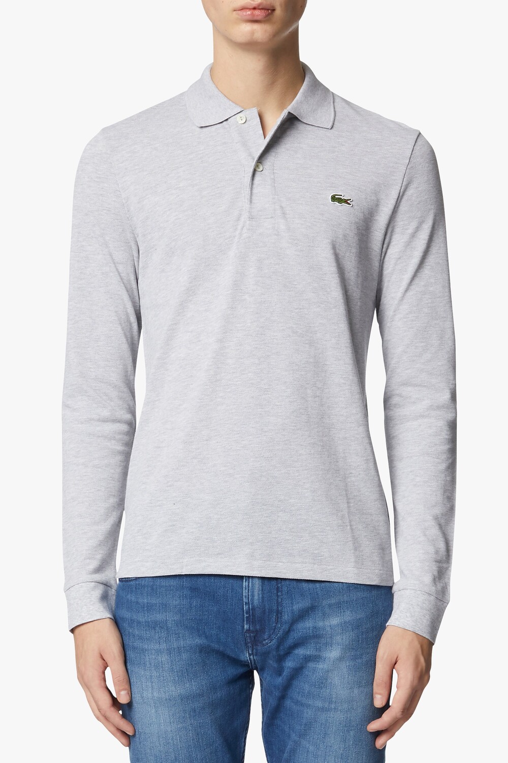 

Поло с длинными рукавами классического кроя Lacoste, цвет Grigio Chiaro