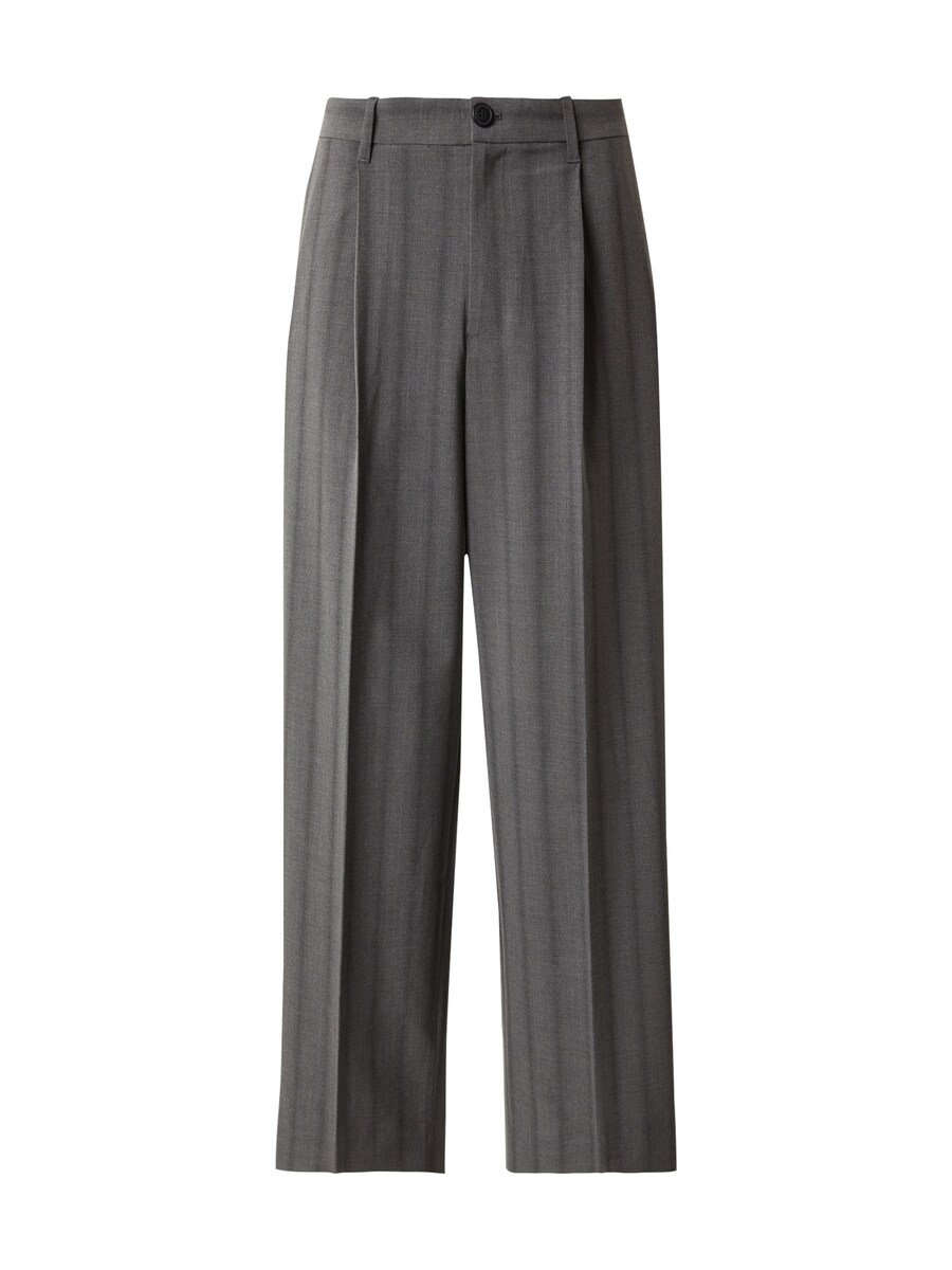 

Свободные плиссированные брюки WEEKDAY Uno, цвет Grey/Dark grey