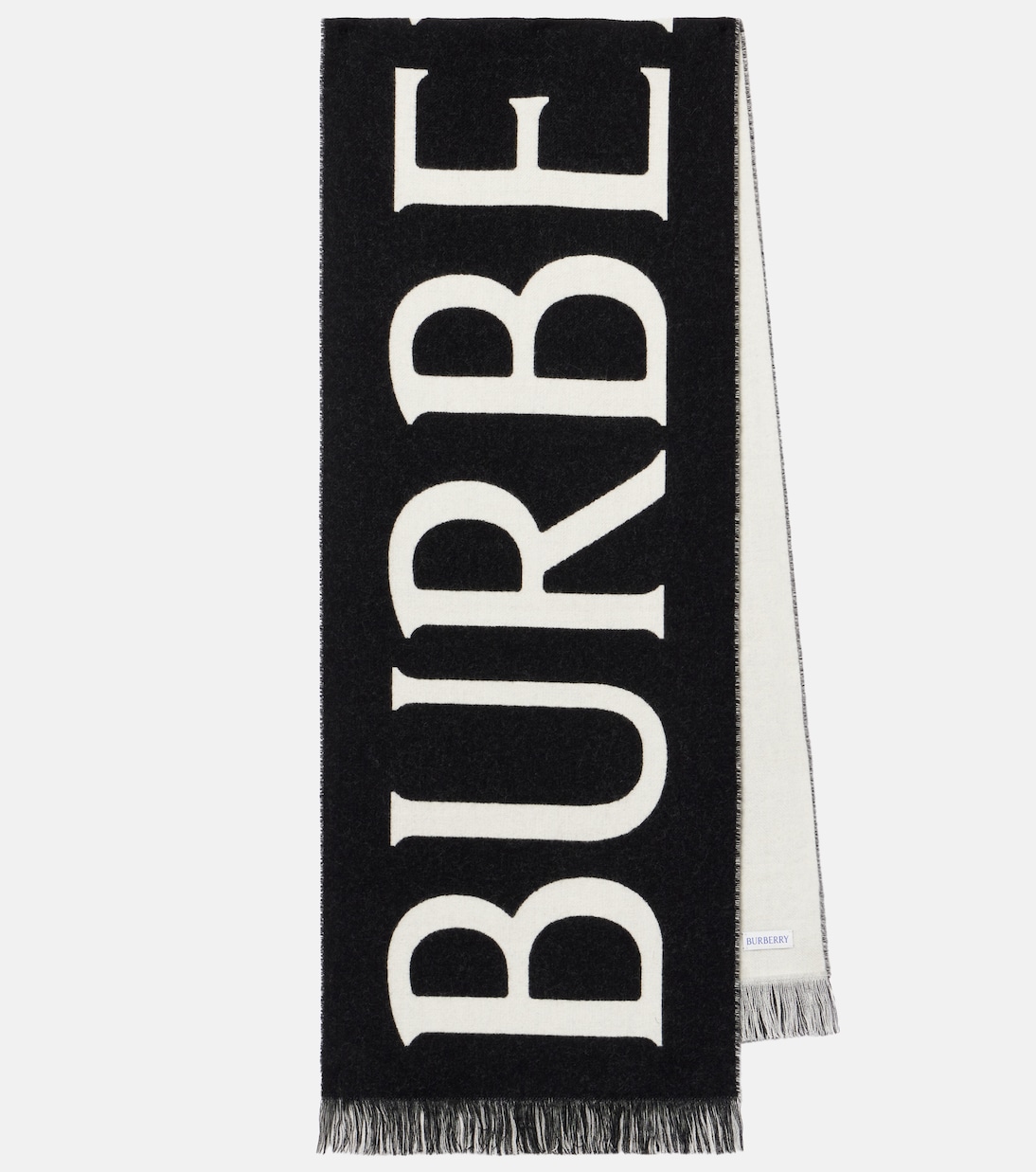 

Шерстяной шарф реверсивный Burberry, Black/Calico