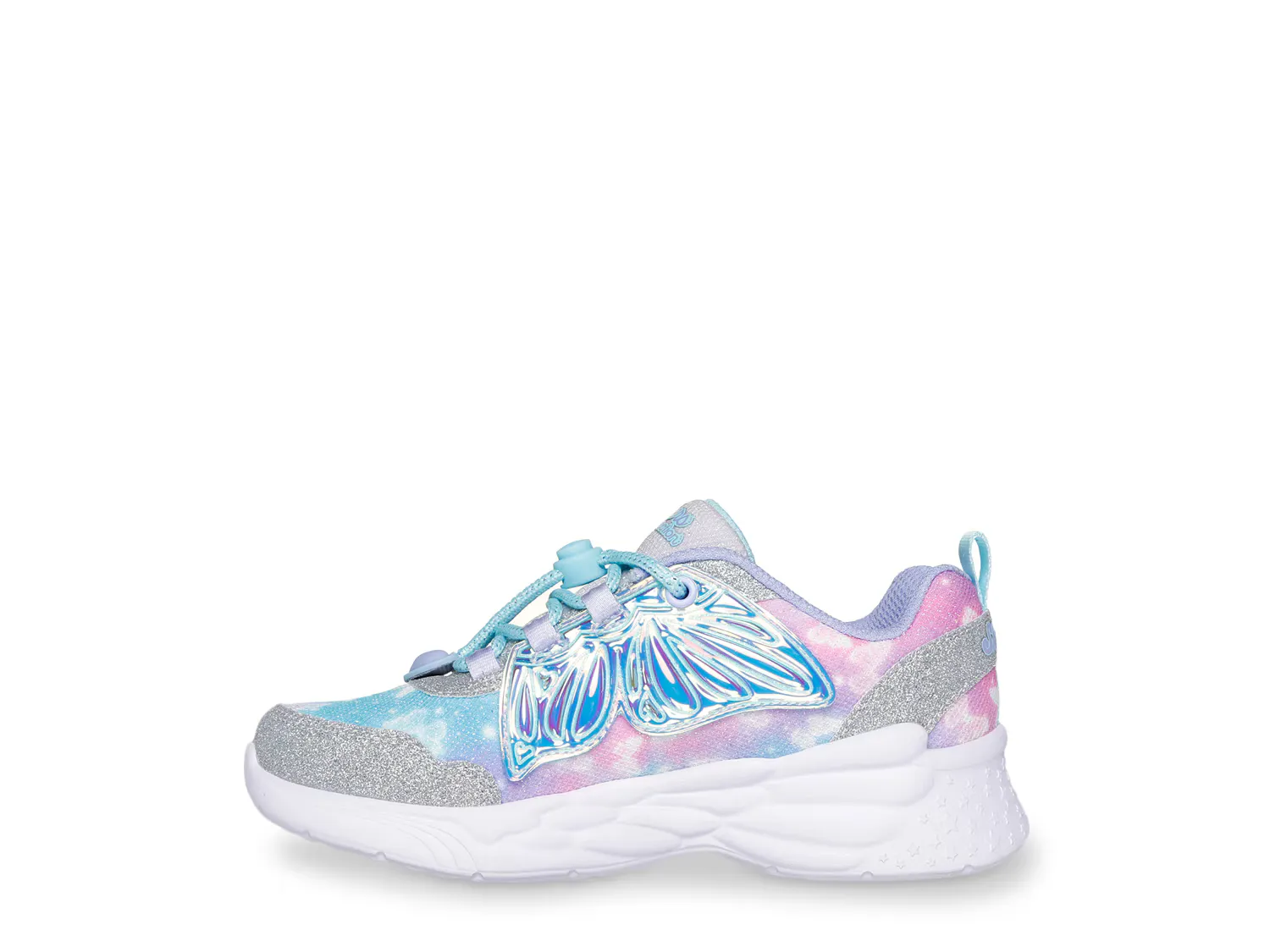 Кроссовки Dream Racer Wing Brights Sneaker Skechers, серебристый/синий — фото 2