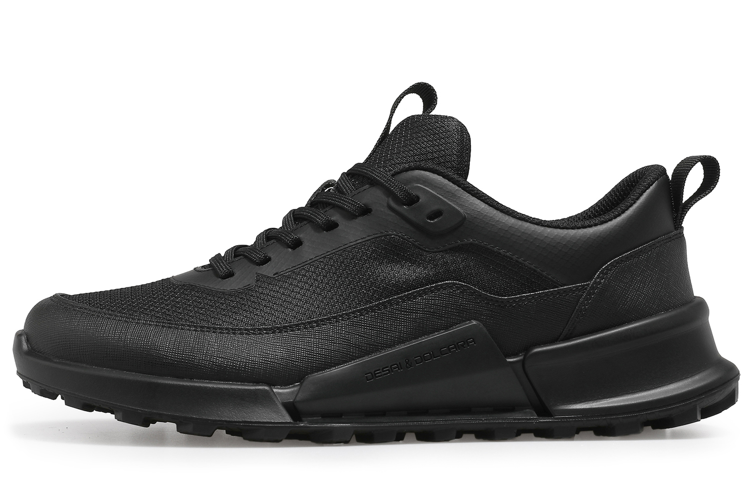 

Desai Антискользящие износостойкие мужские низкие кеды из черной ткани, цвет Black Fabric