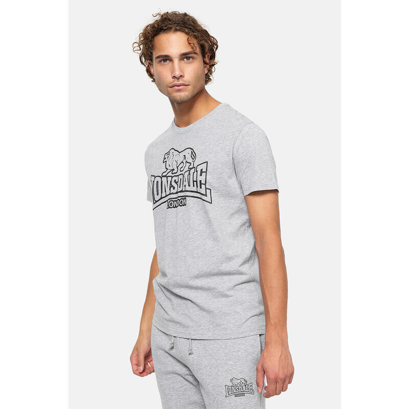 

Спортивная футболка Lonsdale, серый/черный
