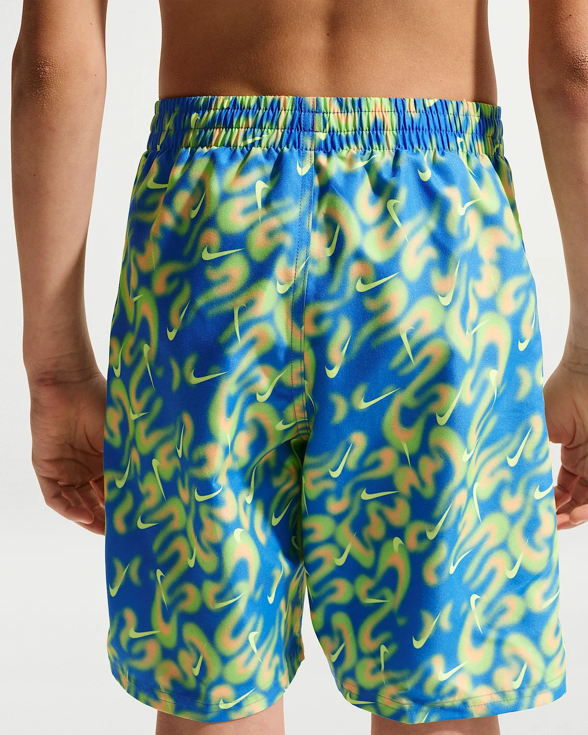 Детские (мальчиковые) плавки Nike Swim Breaker 7" с боксерской подкладкой, Blue Crystal — фото 3