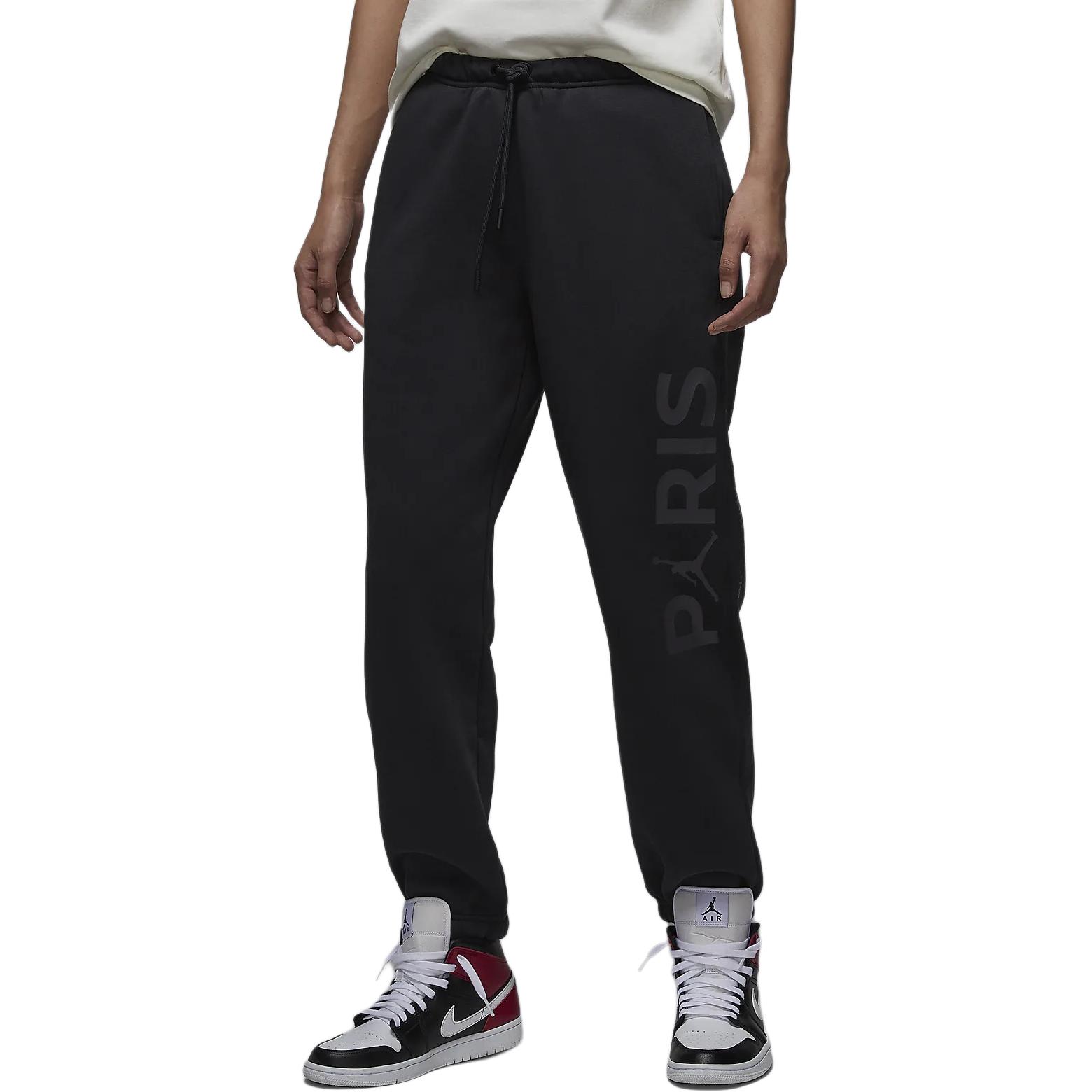 

Jordan Женские трикотажные спортивные брюки Brooklyn Fleece Paris Saint-Germain серо-черного цвета
