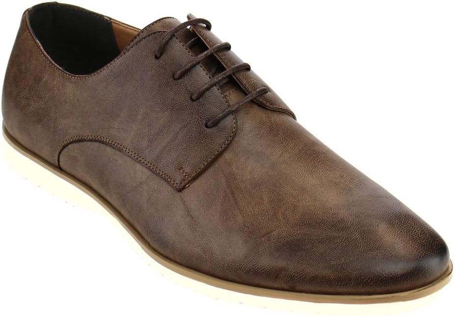 

Мужские классические туфли на шнуровке Oxfords для офиса и повседневной носки ARIDER ALAN-02 Soda, темно-коричневый