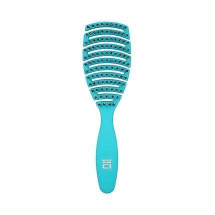 T4B Ilu My Happy Color Ocean Blue Профессиональная расческа с мягкой щетиной, легко распутывающая волосы, Tb Tools For Beauty — фото 2