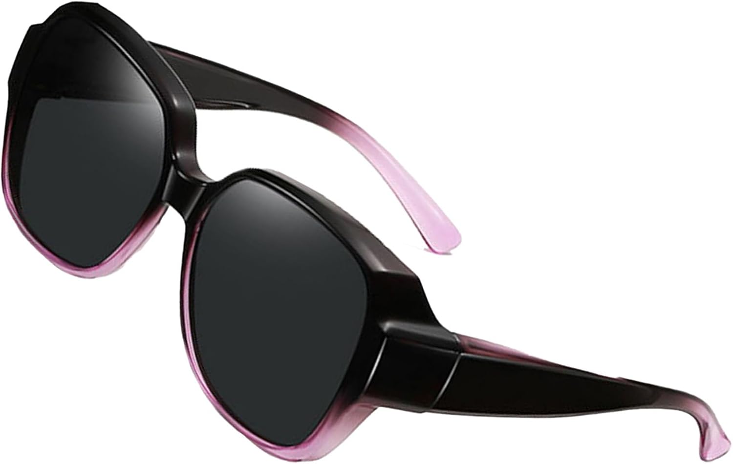 

Солнцезащитные очки, надеваемые поверх обычных очков - облегающие очки для мужчин, легкие, обеспечивают защиту от УФ-излучения, подходят для вождения и игры в гольф Generic, E