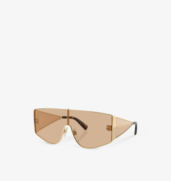 Солнцезащитные очки Dg2305 в металлической прямоугольной оправе Dolce & Gabbana, золотой — фото 2