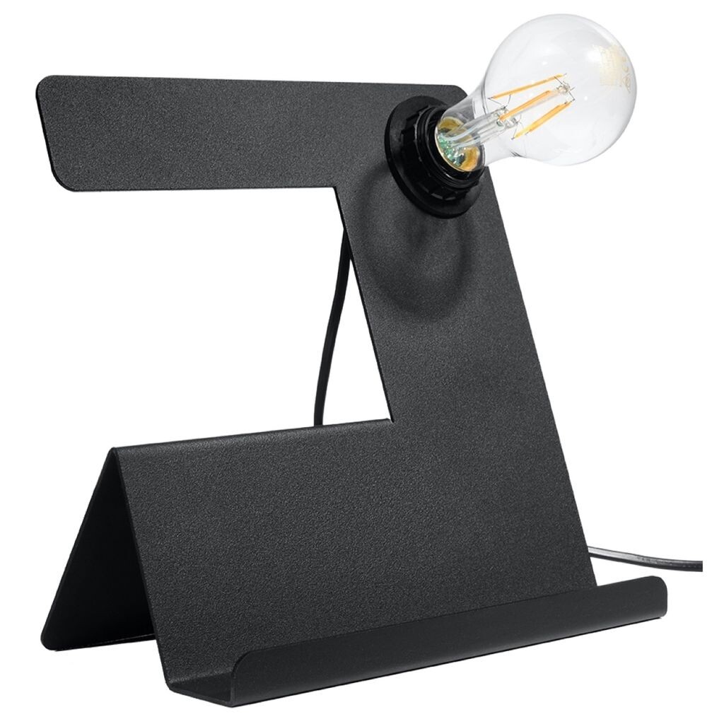 

Настольная лампа INCLINE черная 1xE27 60Вт сталь 24x13x25см Sollux Lighting