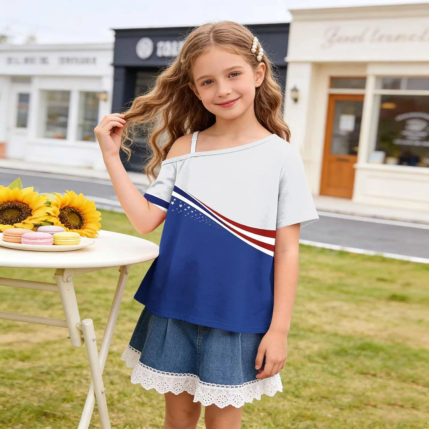 Футболка детская Patriotic Graphic Tees Zzalalana, мультиколор14 — фото 3