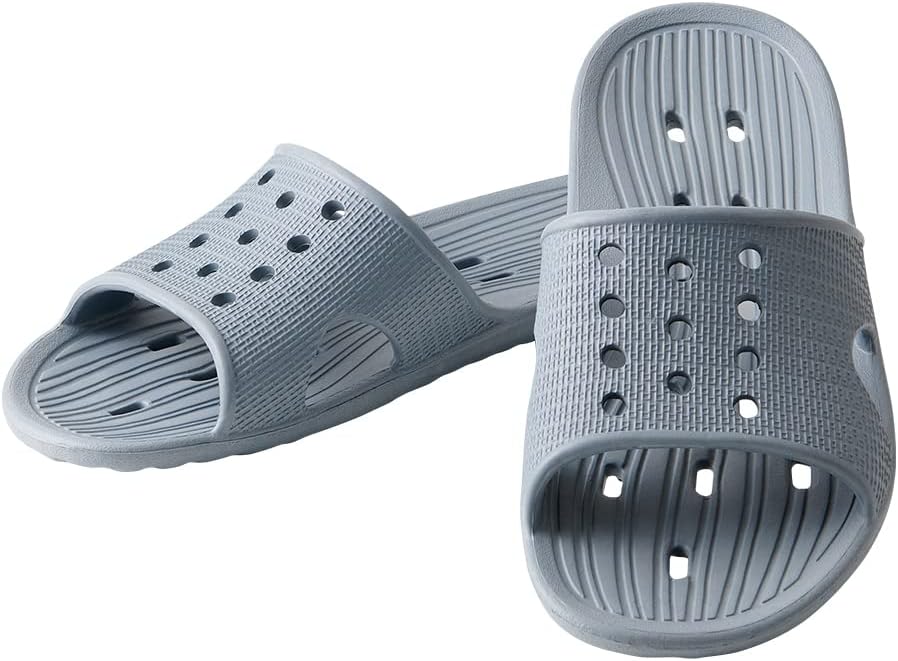 

Тапочки Aimedia, 9,8-27 см (25-27 см), серые, сандалии для комнаты, туалетные тапочки, веранда, легкие, дренажные, перфорированная подошва, унисекс, легкие и мягкие верандовые сандалии