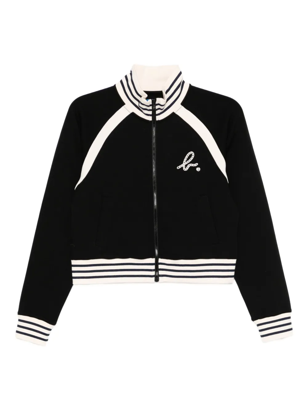 

Жакет на молнии с вышивкой SPORT b. by agnès b., черный