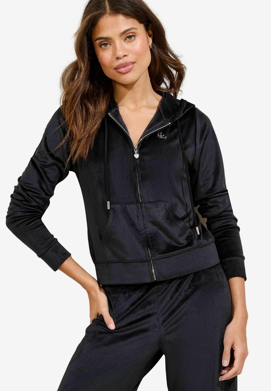 

Толстовка на молнии REGULAR FIT THROUGH Lipsy, черный