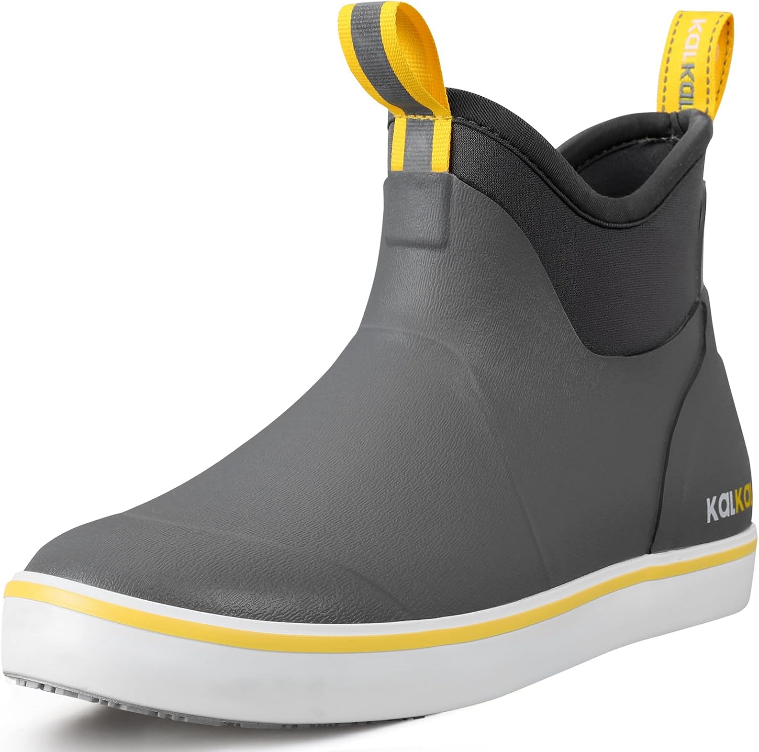 

Мужские сапоги Kalkal, водонепроницаемые рыбацкие дождевые сапоги с высокой сцепкой, мужские резиновые сапоги для садоводства, рыбалки, лодок, кемпинга и парусного спорта, серый