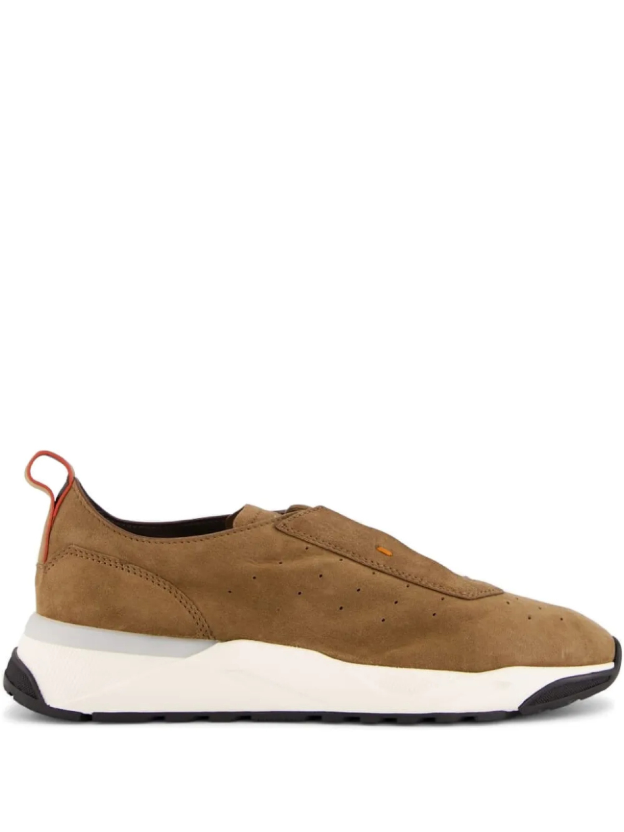 

Кроссовки Santoni из кожи, коричневый