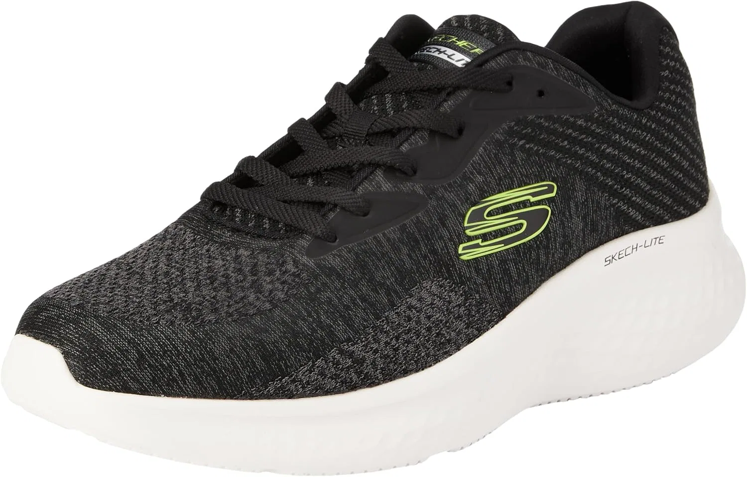 Мужские кроссовки Skechers Skech-lite Pro Faregrove, 2-Black Circular Knit Synthetic Lime Trim