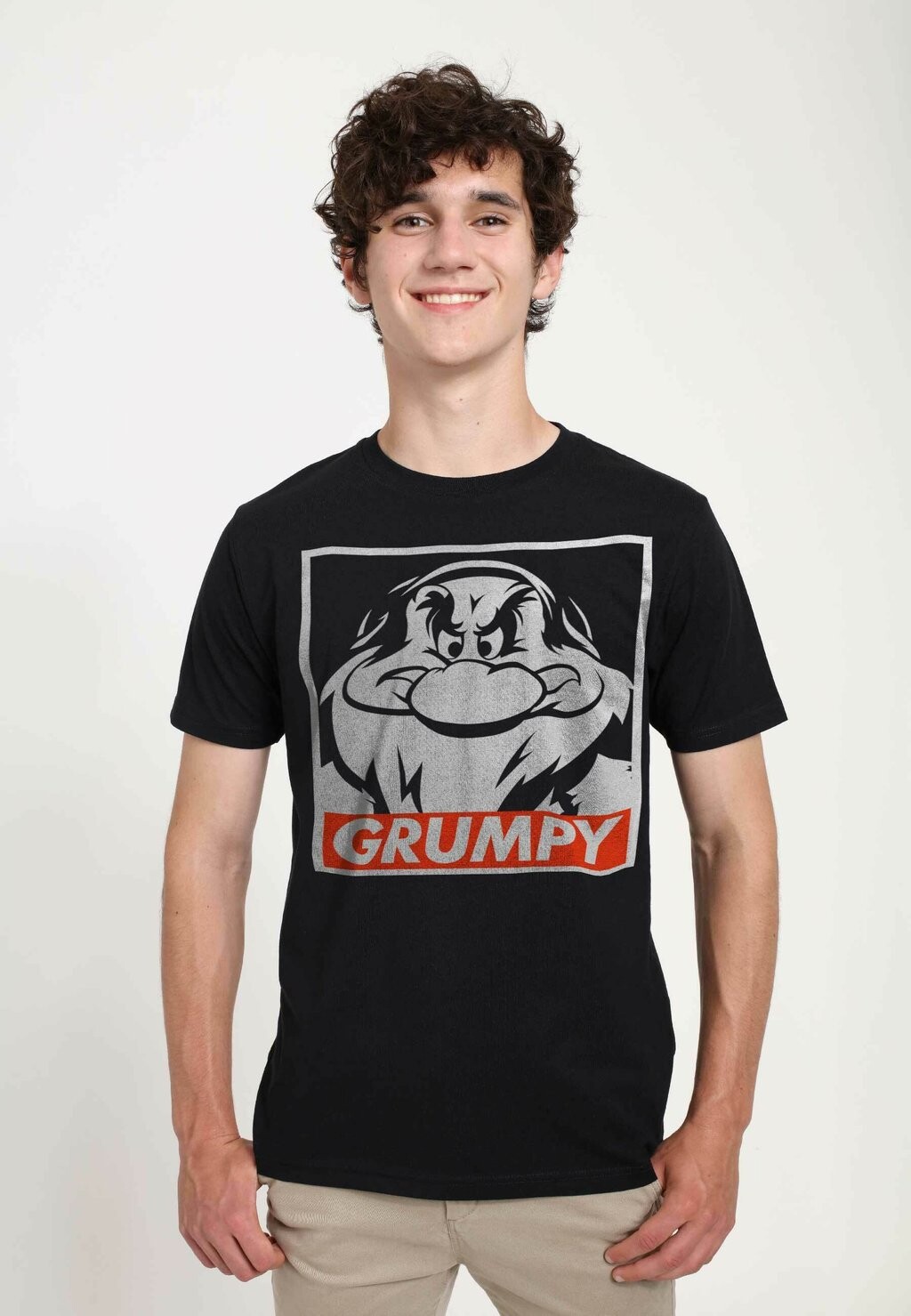 

Футболка с принтом Snow White Grumps Unisex Henry Tiger, черный