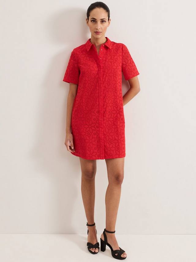 

Nicky платье мини с цветочной вышивкой Phase Eight, Red