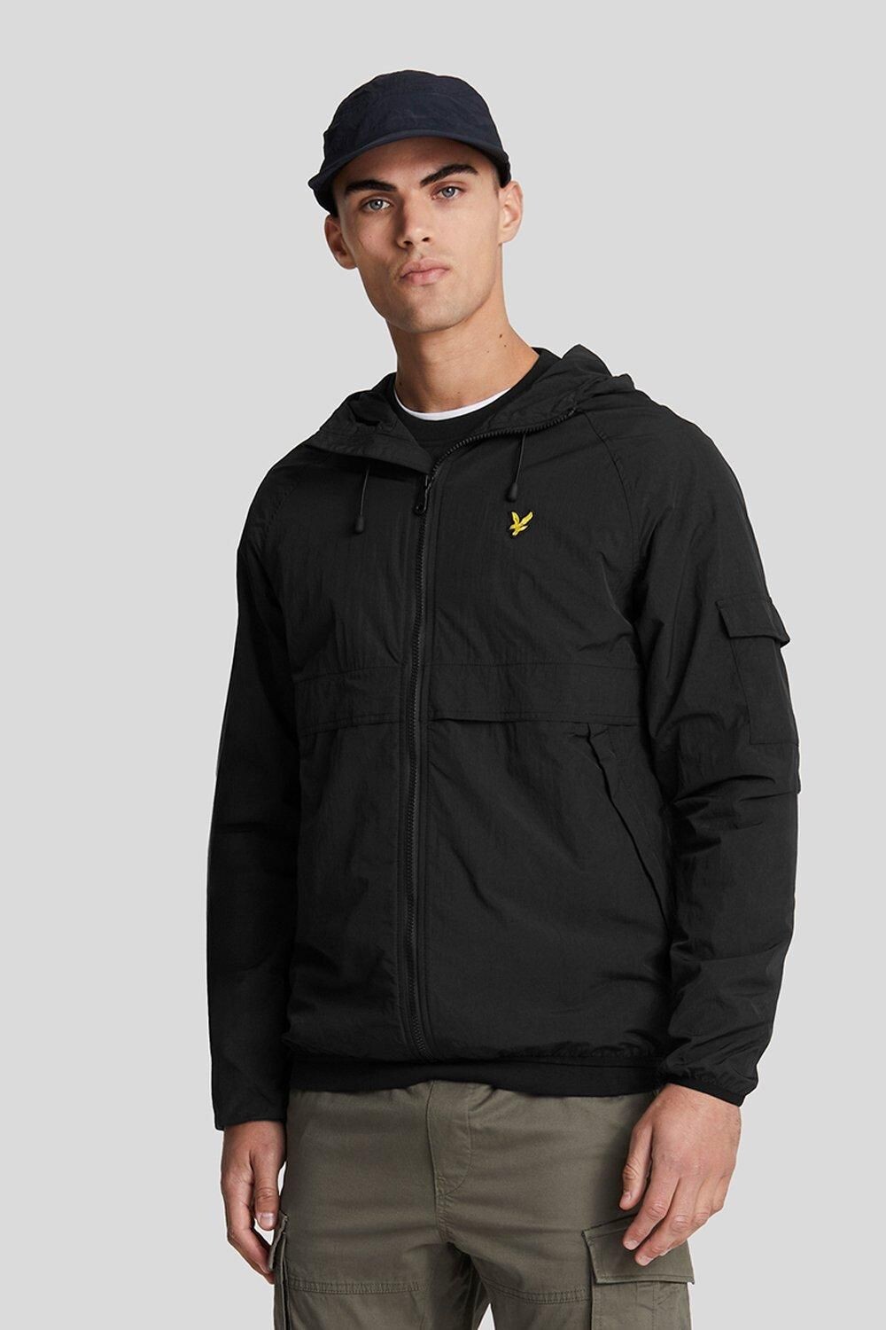 

Ветровка Lyle & Scott с капюшоном, черный