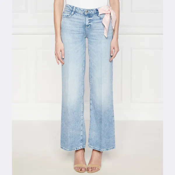 Расклешенные джинсы палаццо Guess, синий