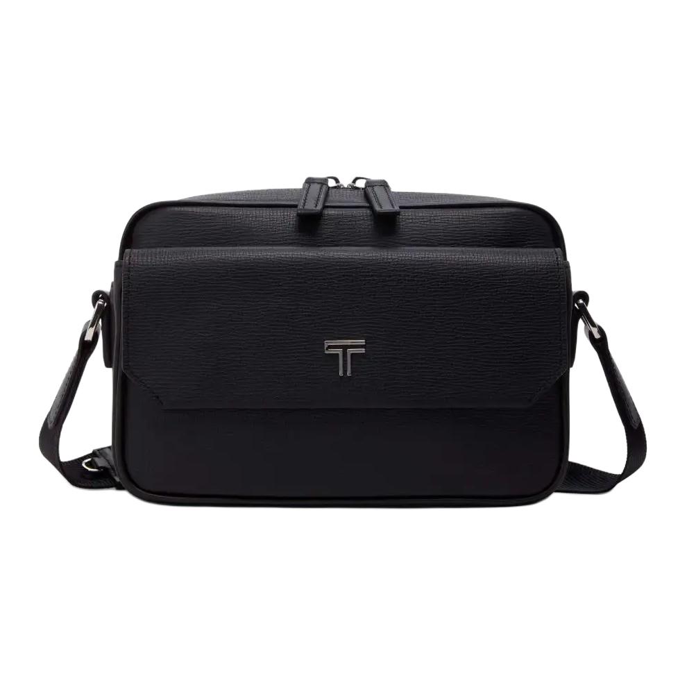 

TUMI Кожаная сумка через плечо женская черная