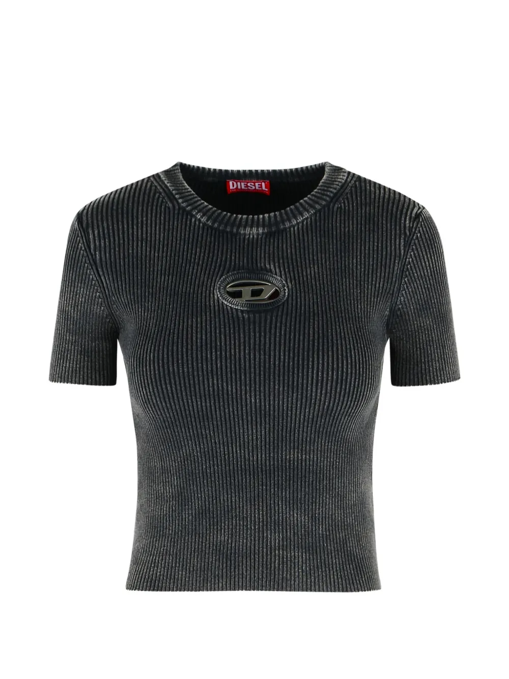 

Футболка m-anchor в рубчик с логотипом DIESEL, черный