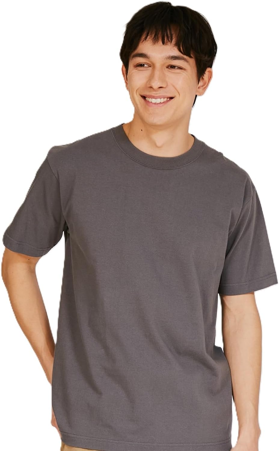 

Футболка Hanes Beefy, Beefy-T, комплект из 1 предмета, 100% хлопок, плотная ткань, футболка из высококачественной ткани, H5180, мужская, темно-серый