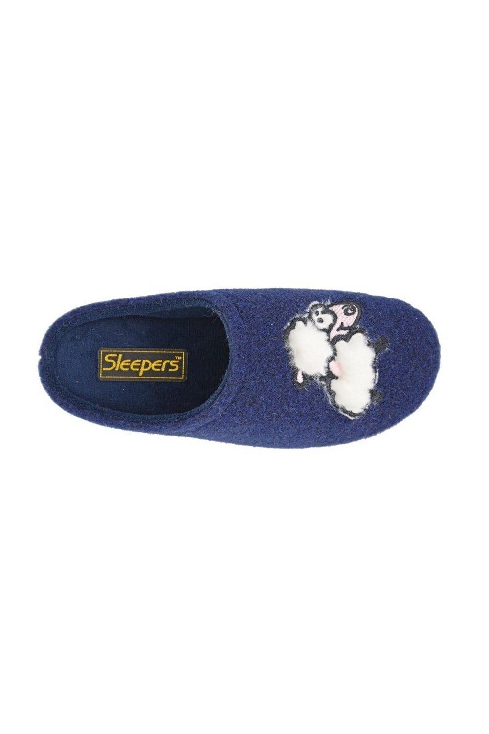 Тапочки Suzie Sheep из пены с эффектом памяти Sleepers, темно-синий — фото 2