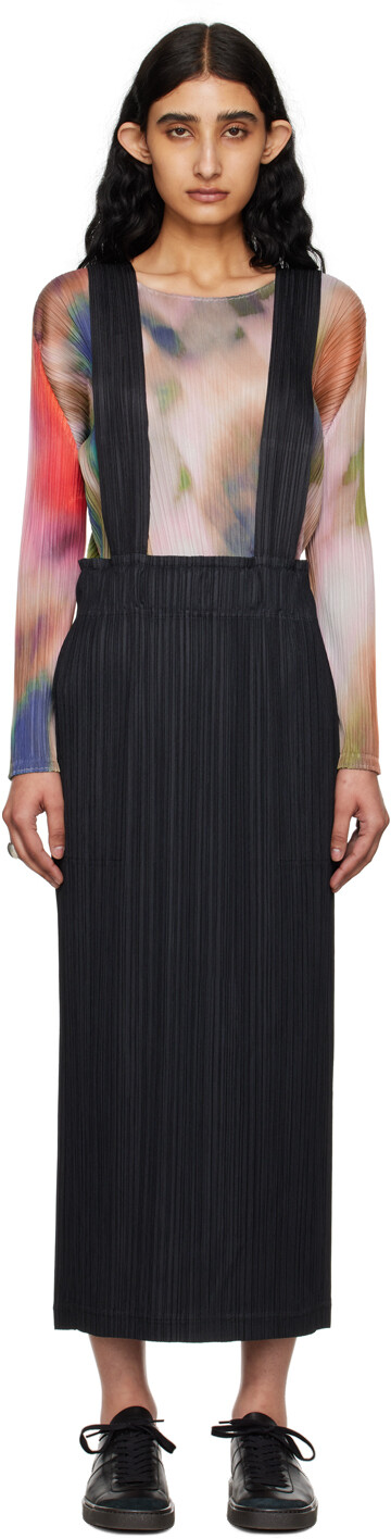 

Юбка миди с более толстыми низами 2 PLEATS PLEASE ISSEY MIYAKE, черный