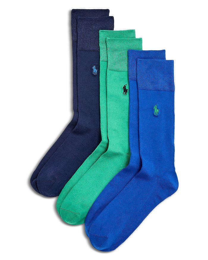 

Твердые носки, набор из 3 пар Polo Ralph Lauren, синий