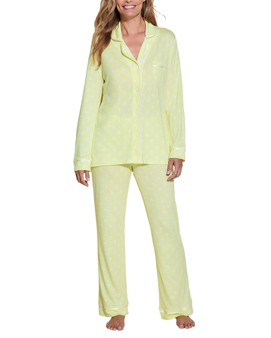 

Комплект из топа и брюк Cosabella Bella с принтом, белый