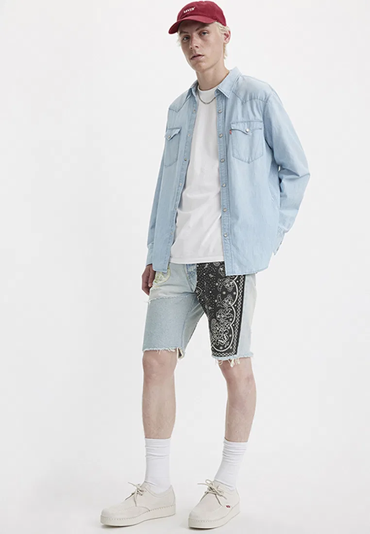 Шорты джинсовые, 501 Original, Levi's, синий — фото 3