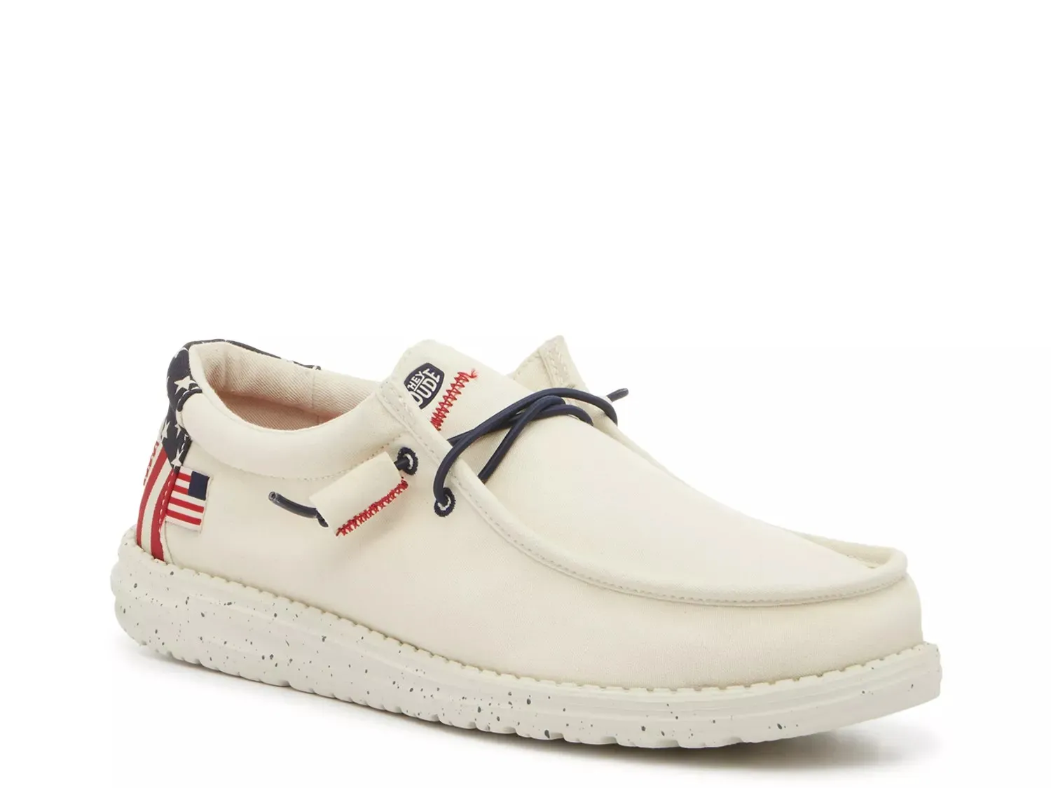 

HEYDUDE Wally Americana Slip-On — мужские, цвет слоновой кости