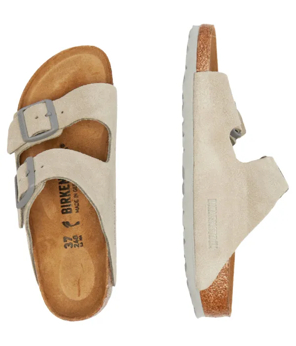 Тапочки из кожи Аризона Narrow fit Birkenstock, бежевый — фото 4