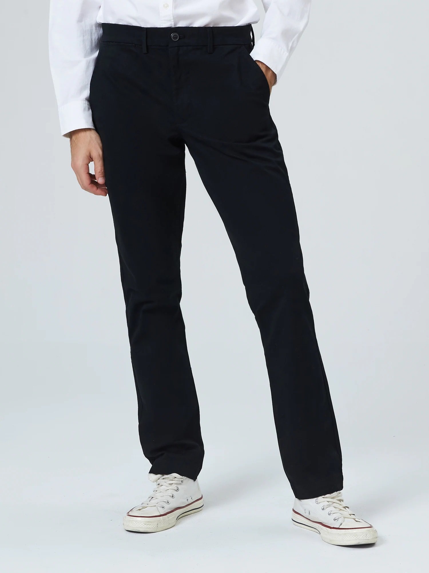 Брюки Gapflex Essential Khaki Slim Fit Gap, TRUE_BLACK