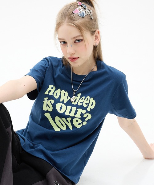 

Футболка, приталенный крой LUVISTRUE, темно-синий