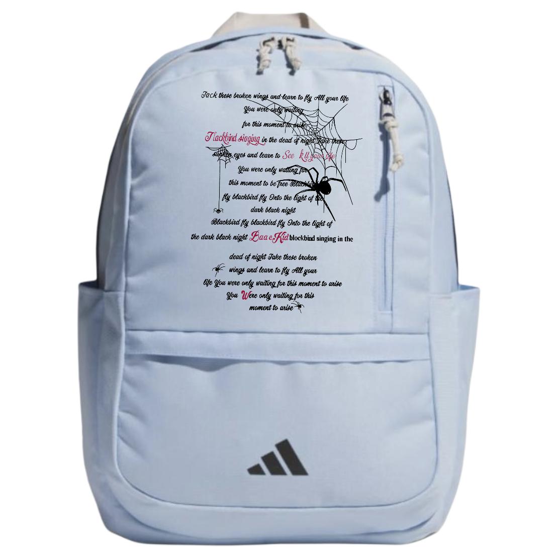 

Adidas Тканевый рюкзак унисекс глянцевый синий, Spider Letter