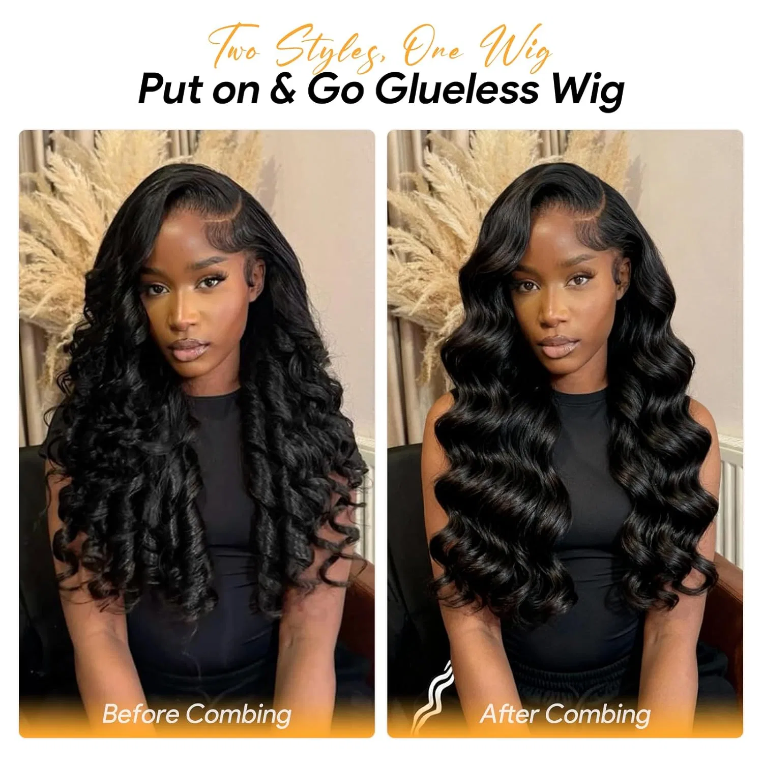 Женский парик из натуральных волос «Loose Body Wave» 6x6 HD Lace Closure Junemet, Natural Colour — фото 3