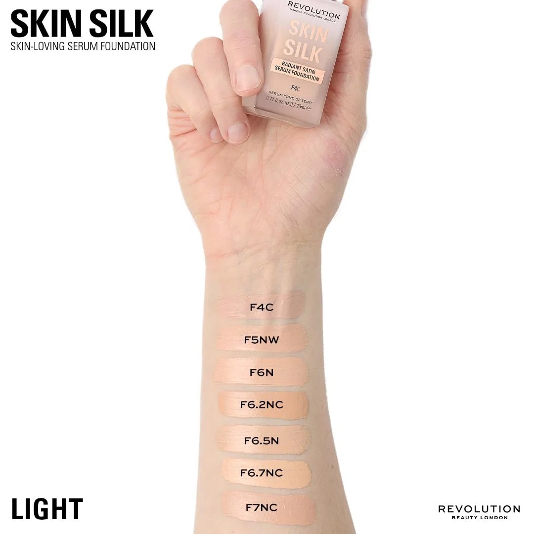 Сыворотка Revolution Beauty London — Тональная основа Skin Silk Serum Foundation от Makeup , F5 — фото 3