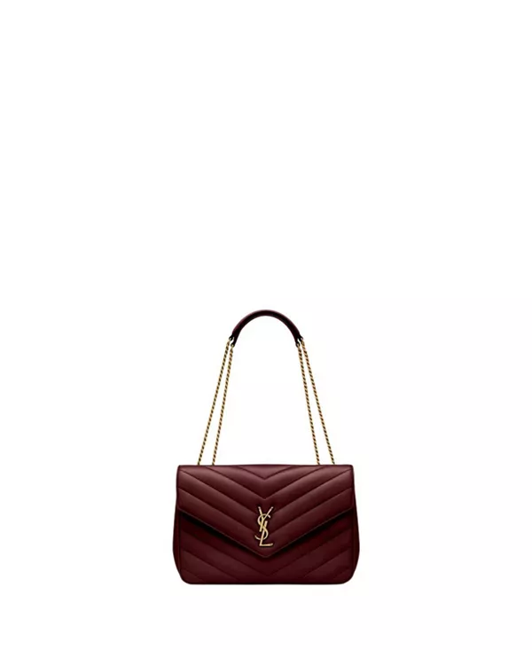 

Большая сумка Loulou из стеганой овечьей кожи. Saint Laurent, красный