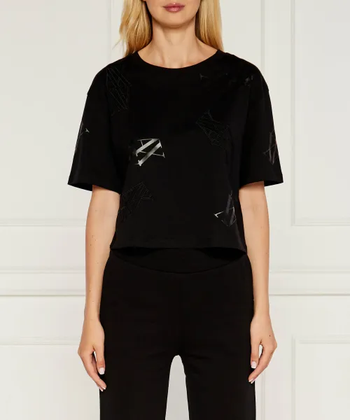 

Футболка Cropped fit Armani Exchange, черный