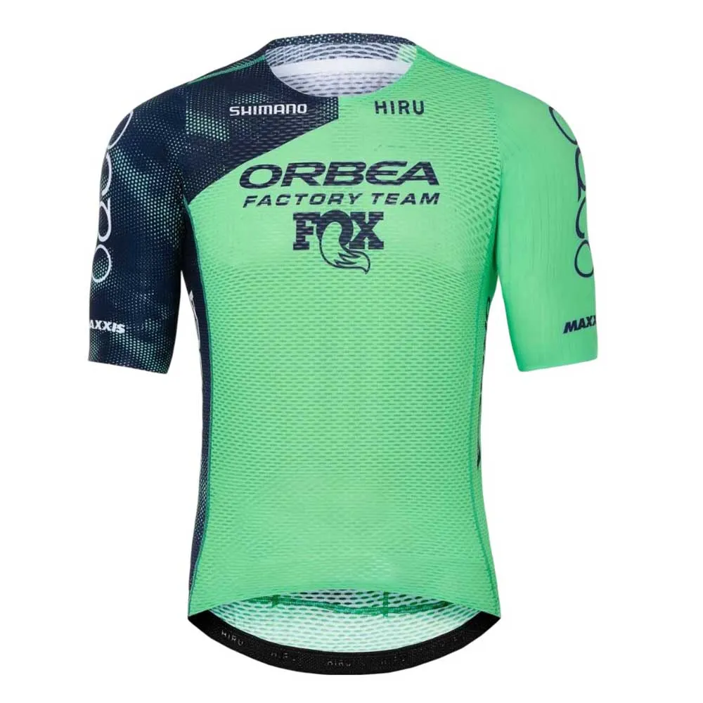 

Джерси Hiru LAB Orbea Factory Team short sleeve, зеленый